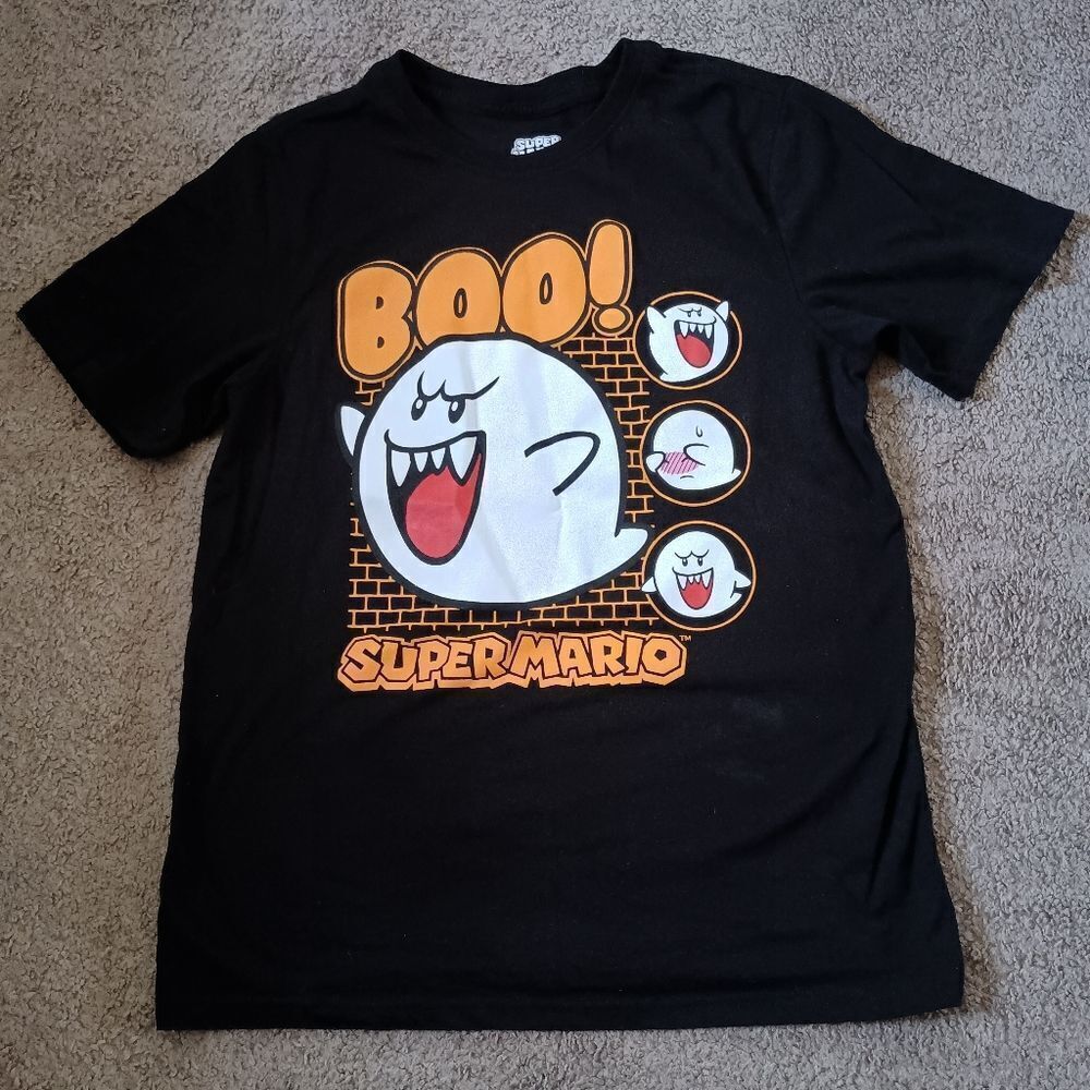 Super Mario Boo Black T-Shirt